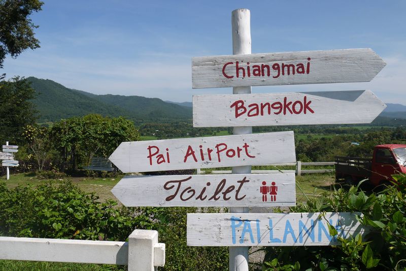 Travel Sign in Thailand