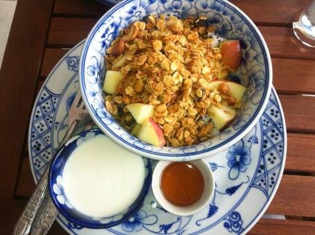 Museli, Fruit, Yoghurt and Honey at the Epic Arts Cafe in Cambodia