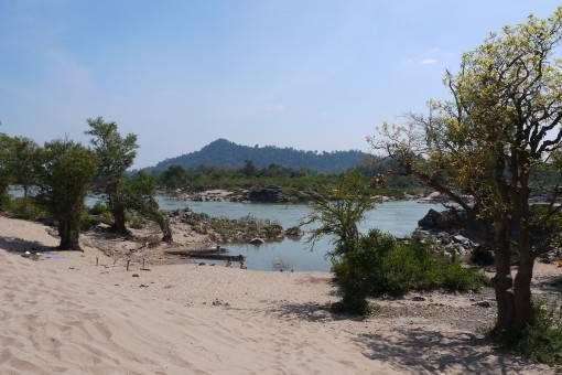 Beach on Don Det, Laos