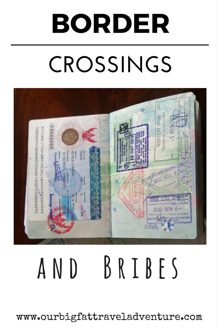 Border crossings and Bribes, Pinterest