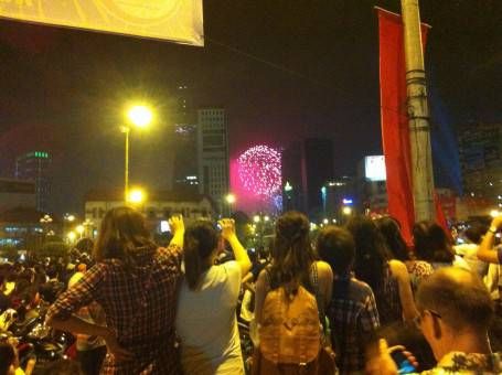 New Year's Eve Fireworks in Ho Chi Minh City