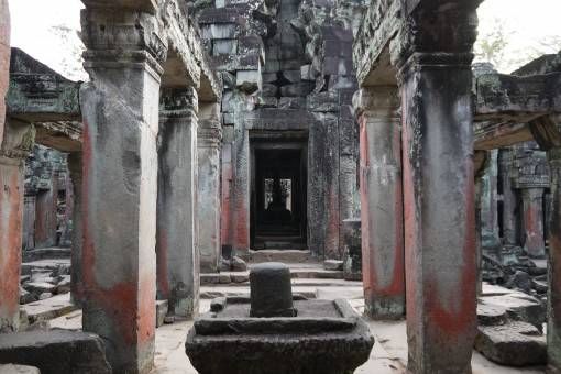 Inside Ta Som Temple in Cambodia