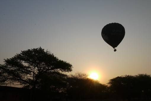 Hot Air Balloon at Sunrise in Bagan, Burma