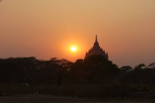 Sunset in Bagan, Burma