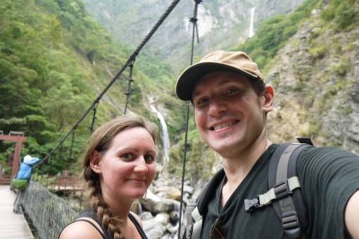 Us at Taroko Gorge in Taiwan