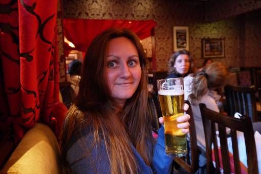 Me at The Beehive Pub in Edinburgh