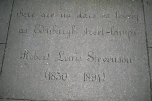 Robert Louis Stevenson Quote in Edinburgh