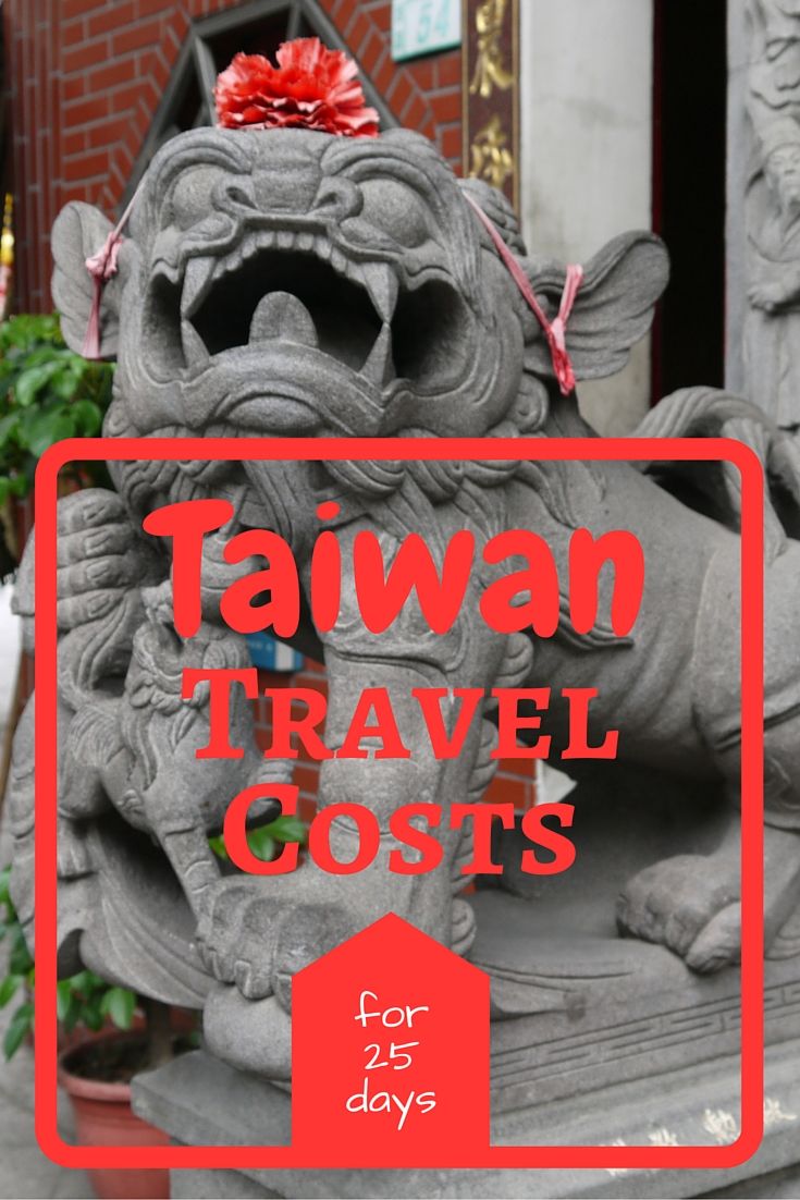 Taiwan travel costs