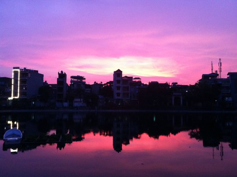 Sunset in Hanoi, Vietnam