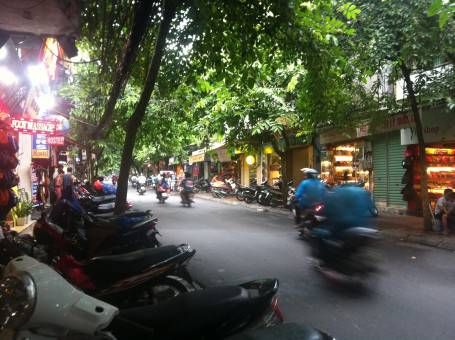 A Busy Street in Hanoi, Vietnam