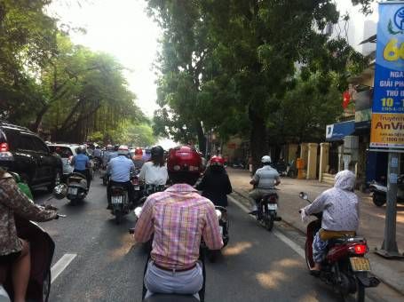 Motorbikes in Hanoi, Vietnam