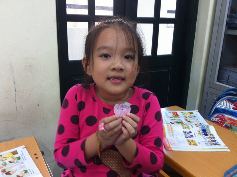 A Student Learning English in Vietnam