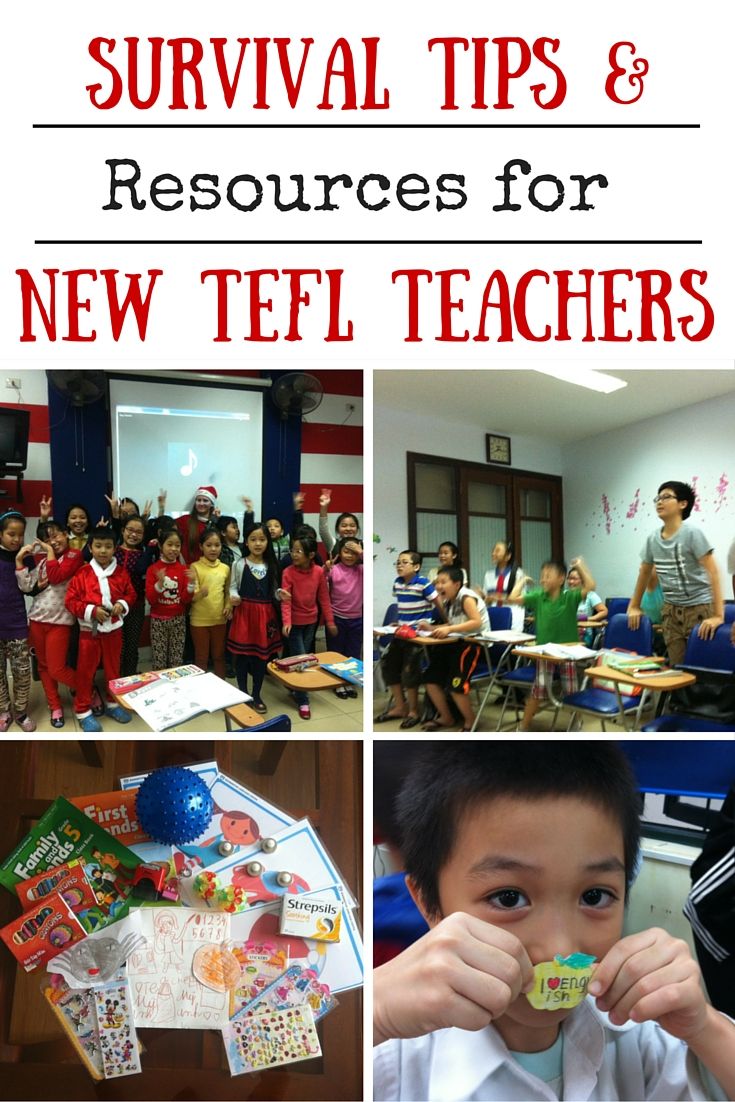 Survival Tips & resources for new tefl teachers