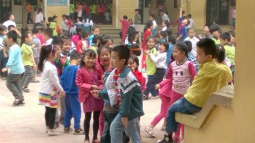 Kids at a Vietnamese Public School