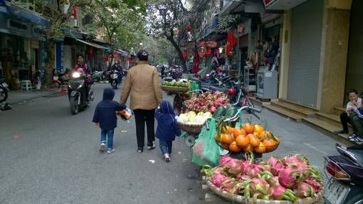 A street in the Old Quarter of Hanoi