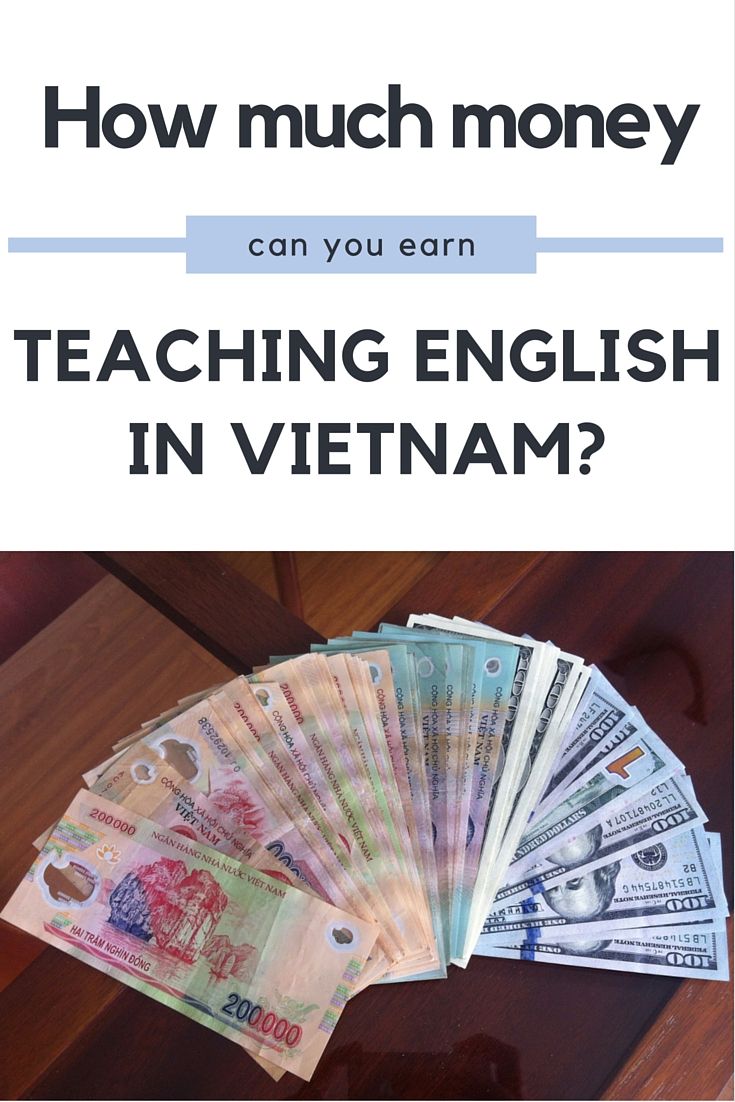 How much money can you earn teaching English in Vietnam?