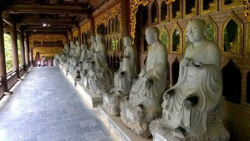 Buddha statues in Bai Dinh Pagoda