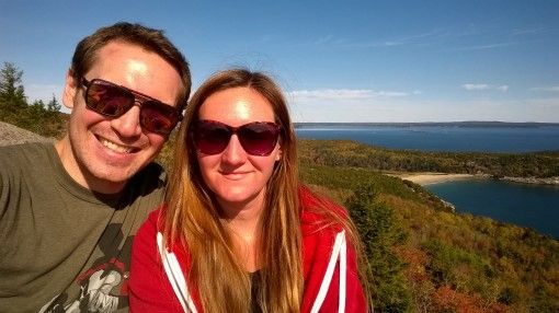 Us at the Top of Gorham Mountain in Acadia National Park