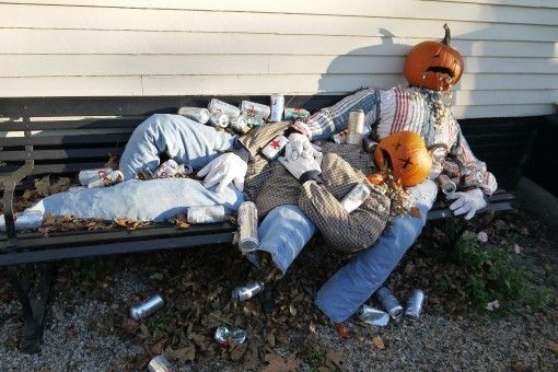 Pumpkin People: Halloween Decorations in New England