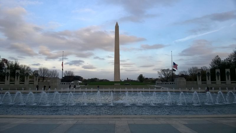 Washington Monument and WWII Memorial