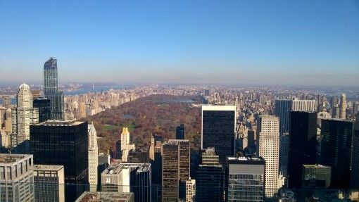 View of Central Park from the Rockefeller Building