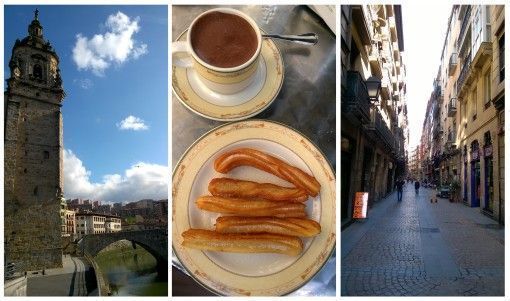 Bilbao streets and chocolate con churros