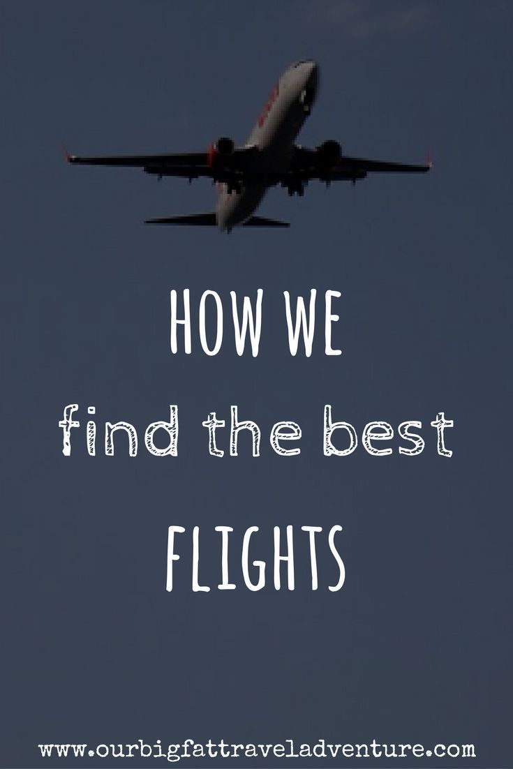 how we find the best flights pinterest pin