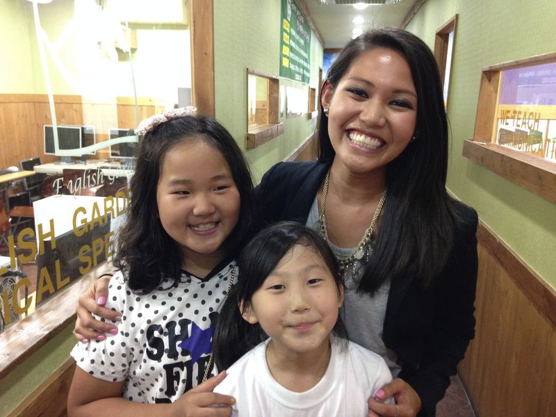 Izzy's with her students in South Korea