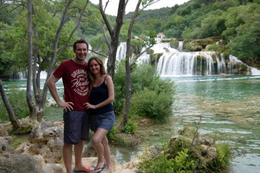 Andrew and I in Krka National Park, Croatia