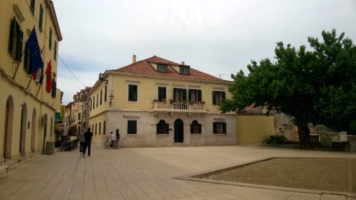 Skradin town square in Croatia