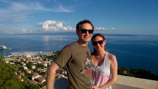 Andrew and I in Marjan Park, Split