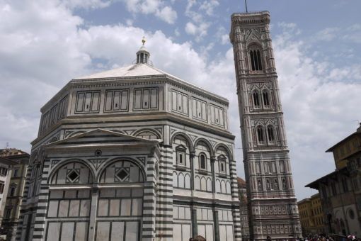 The Babtistry and Bell Tower in Florence, Italy