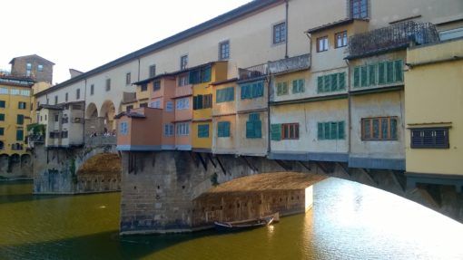 The Ponta Veccio Bridge in Florence, Italy