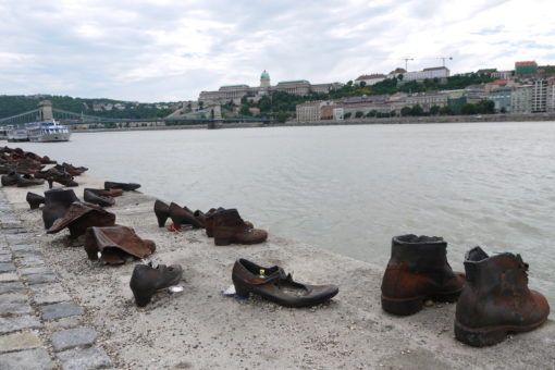 Shoes on the Danube Bank memorial in Budapest