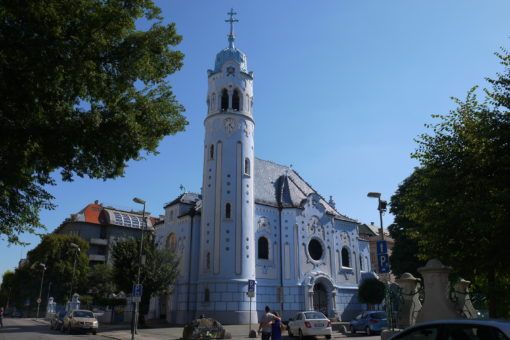 The Blue Church in Bratislava, Slovakia