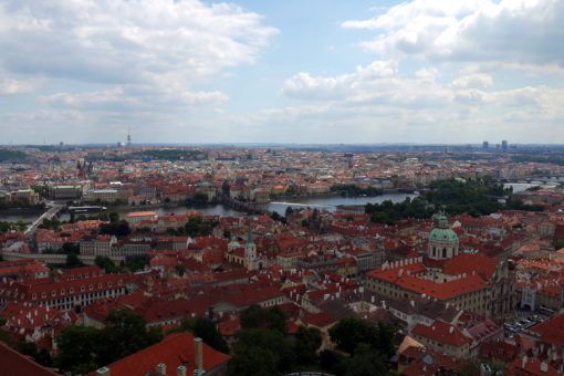 View of Prague from the Powder Tower