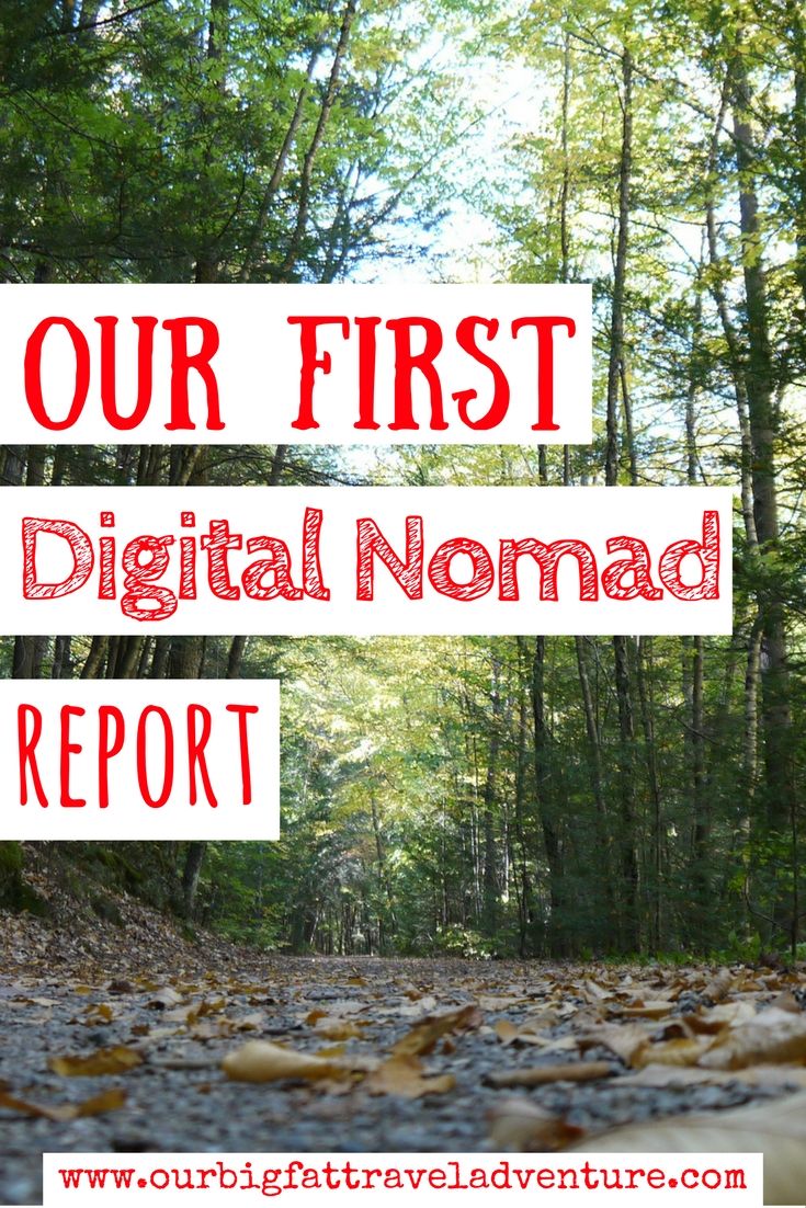 our first digital nomad report Pinterest Poster