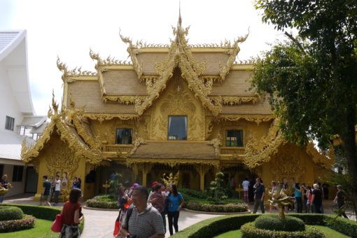 Golden toilets at the White Temple in Chiang Rai, Thailand