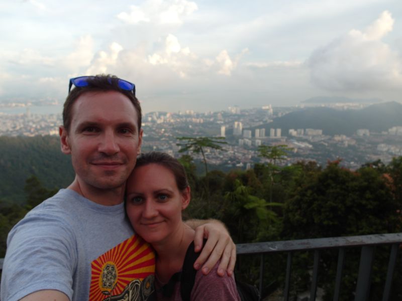 Us on Penang Hill in Malaysia