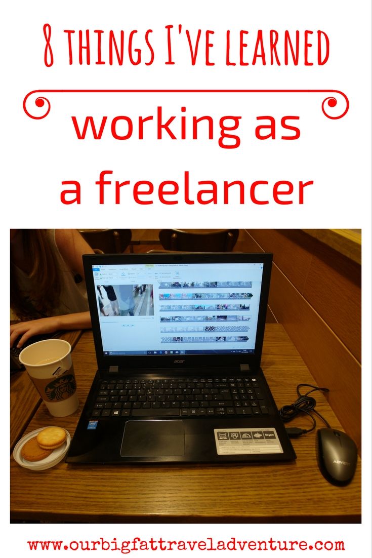 8 things I've learned working as a freelancer, :Pinterest Pin