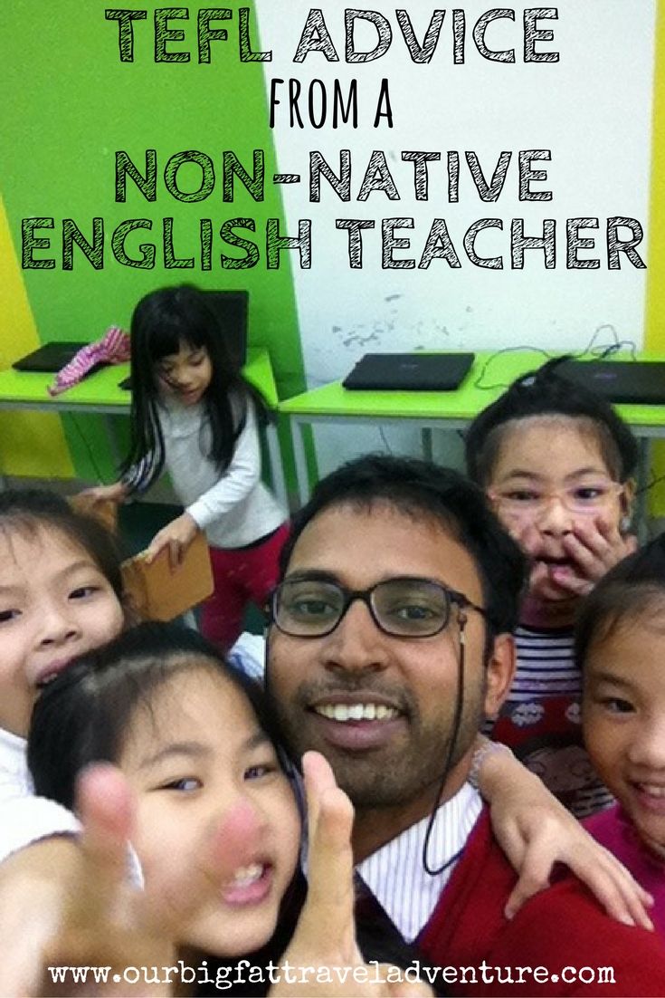 TEFL advice from a non-native English teacher, Pinterest Poster
