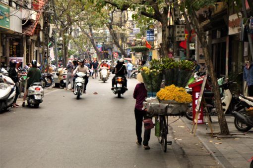 Typical Hanoi Old Quarter street