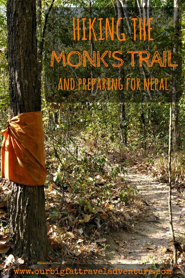 Hiking the Monk's Trail Pinterest Pin