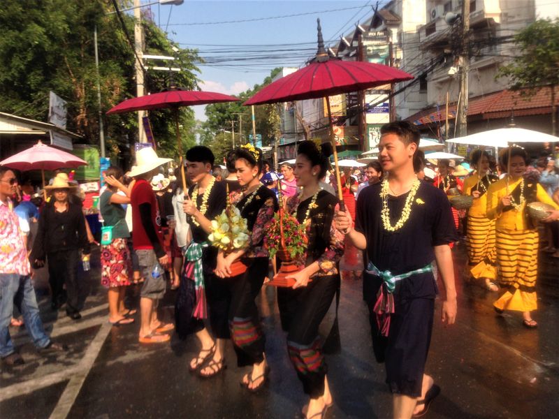 Songkran Festival Chiang Mai, Thailand Parade