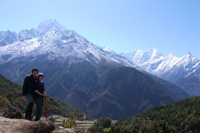 Us in the Himalayas, on the Everest Base Camp Trek