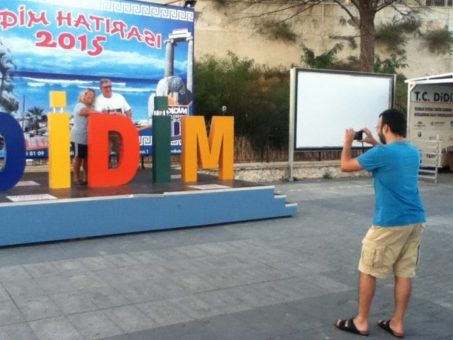 Didim sign in Didim, Turkey 