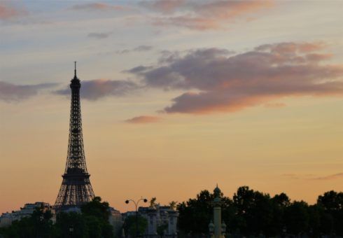 Eiffel Tower at sunset, my Paris wish list