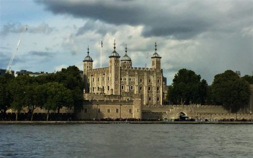 The Tower of London from the southern side of the Thames