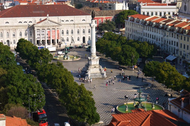 View over Lisbon from the Elevador de Santa Justa