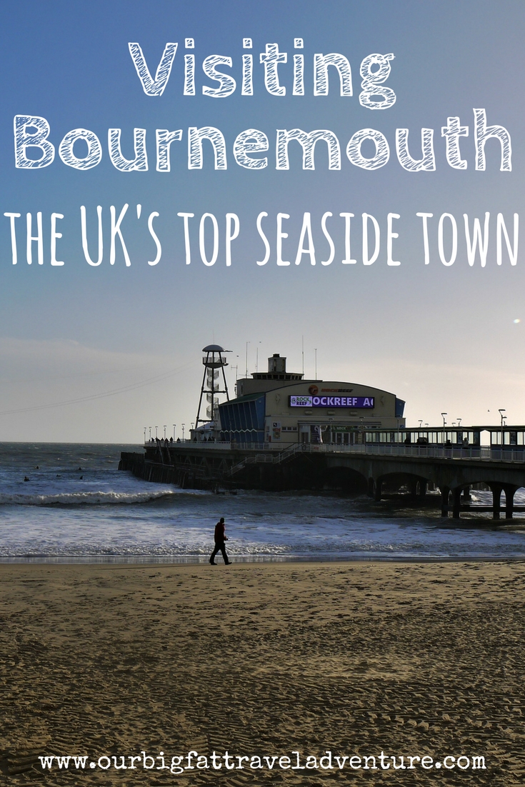 visiting Bournemouth, the UK's top seaside town, Pinterest Pin